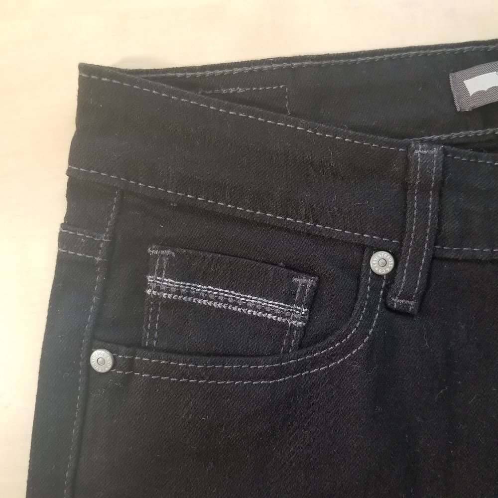 Levi's Mid Rise Skinny Jeans Black